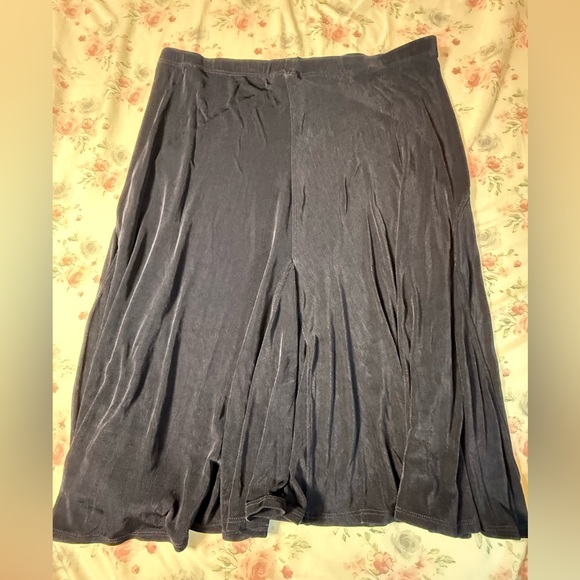 Coldwater‎ Creek Black Midi Fit and Flare Skirt,VTG, made in USA - Picture 4 of 4